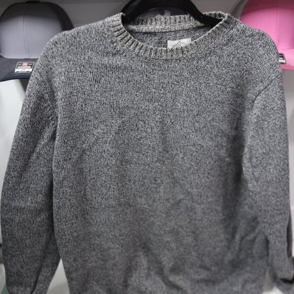 Vintage St. John’s Bay Knit Sweater Mens XL Light Grey Cotton Knit Crewneck - Picture 1 of 7